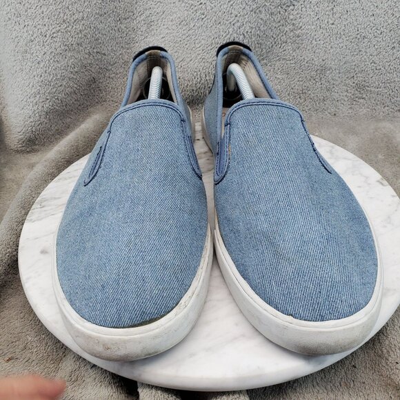 Johnnie O Shoes Mens Size 11.5 Blue Textile Slip On Stealth Sneaker *Read*